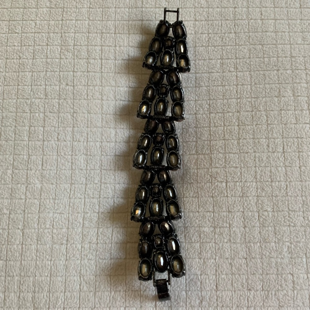 faceted clear crystal bracelet - Picture 8 of 10